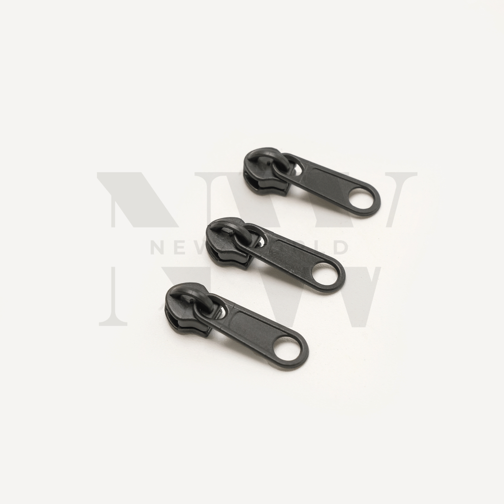 Pesona_Gadisku Kepala Resleting Plastik Coil No. 3 @2000 Pcs Hitam Putih - - Harga Termurah -