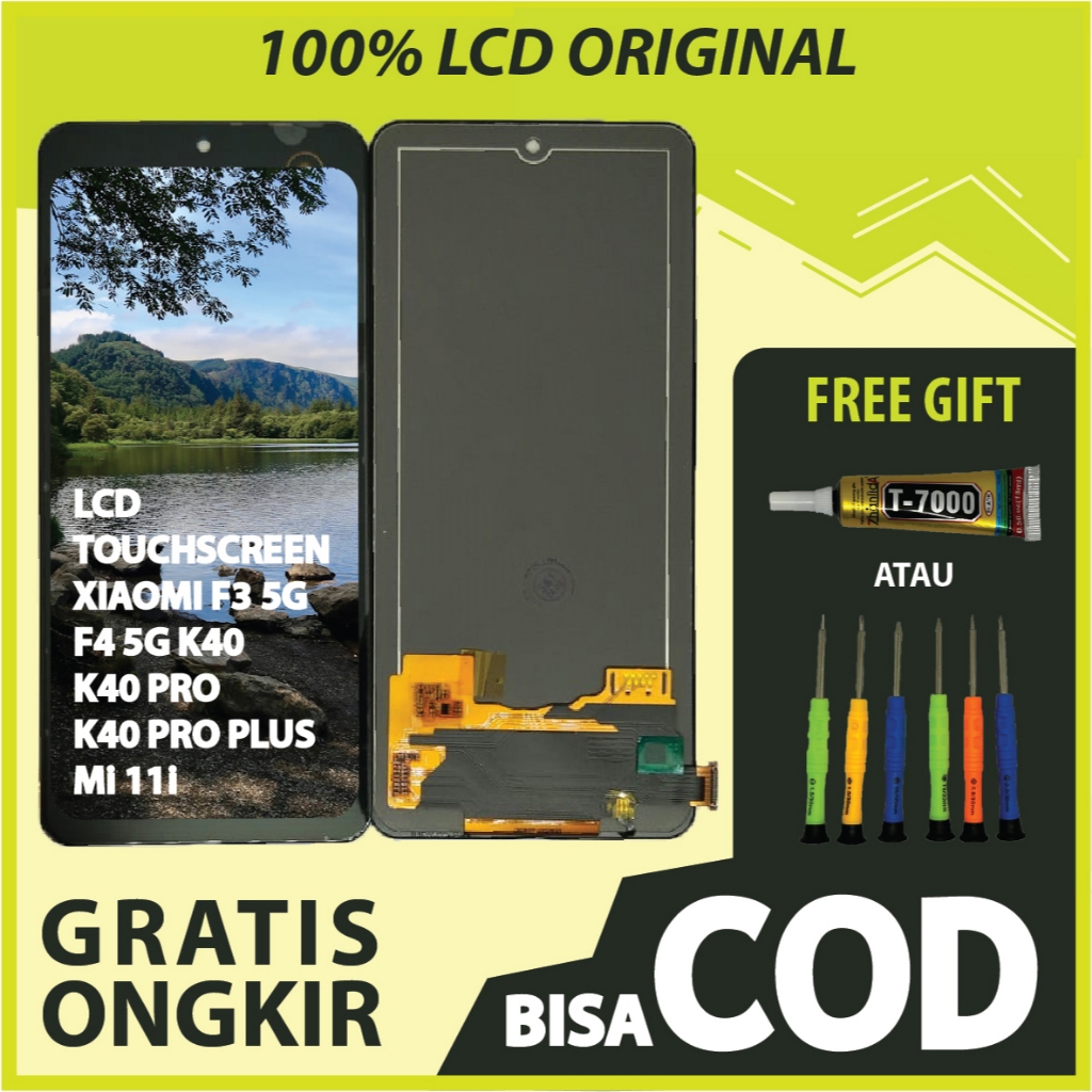【ORIGINAL 100%】LCD TOUCHSCREEN XIAOMI F3 5G/ F4 5G/ K40/ K40 PRO/ K40 PRO PLUS/ Mi 11i FULLSET TOUCH