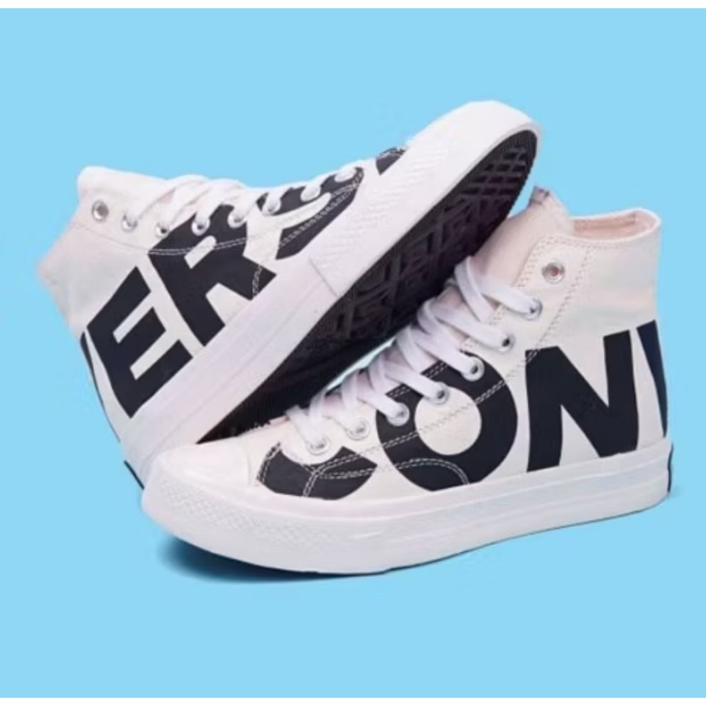SEPATU CONVERSE 70S HIGH OFF WHITE LOGO PREMIUM BNIB SEPATU PRIA SEPATU WANITA BISA COD