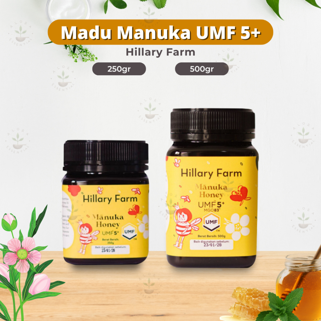 

Hillary Farm Manuka Honey UMF 5+ - Madu Hillary Farm Manuka Honey UMF 5