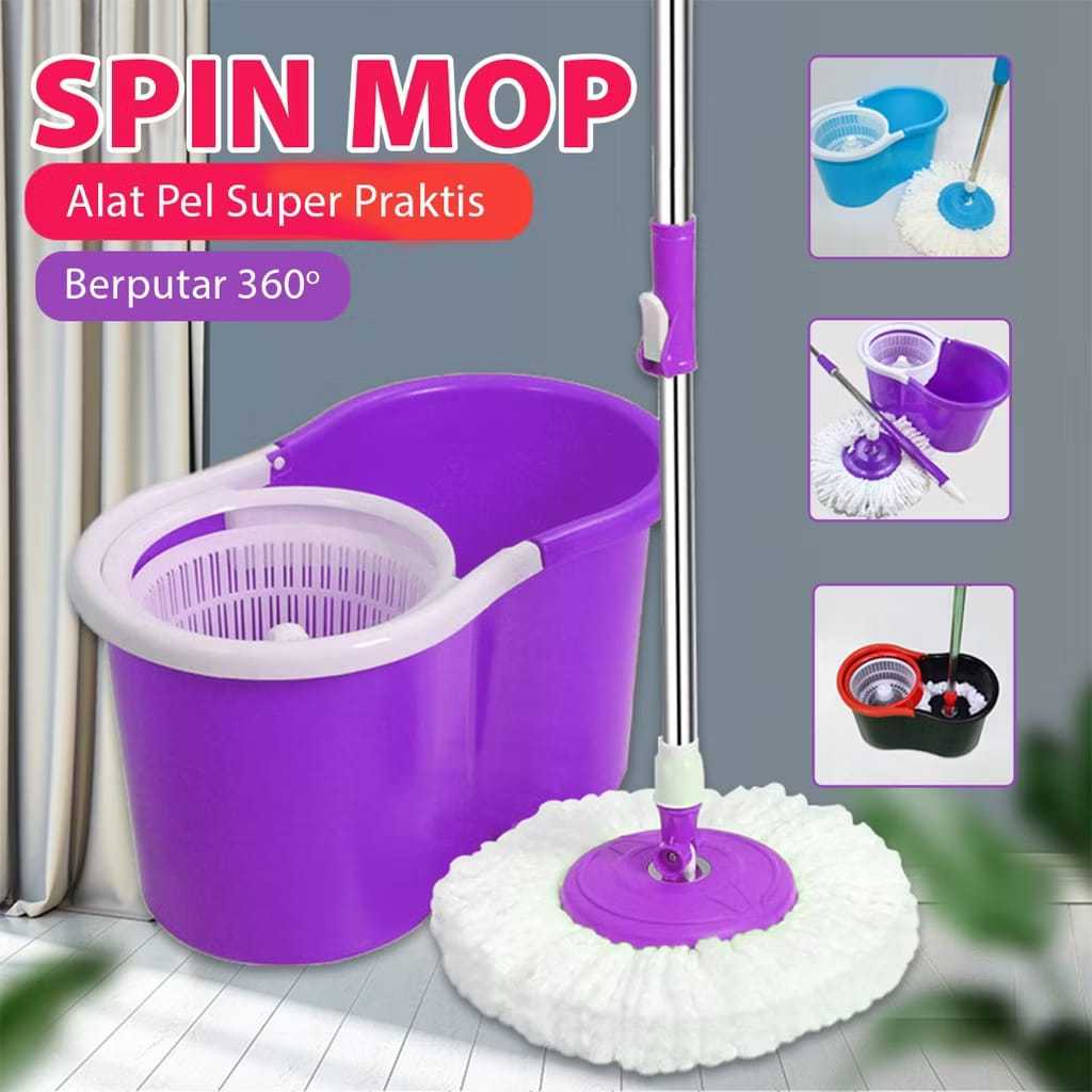 SUPER MOP PEL PUTAR/SPIN MOP PUTAR PLASTIK