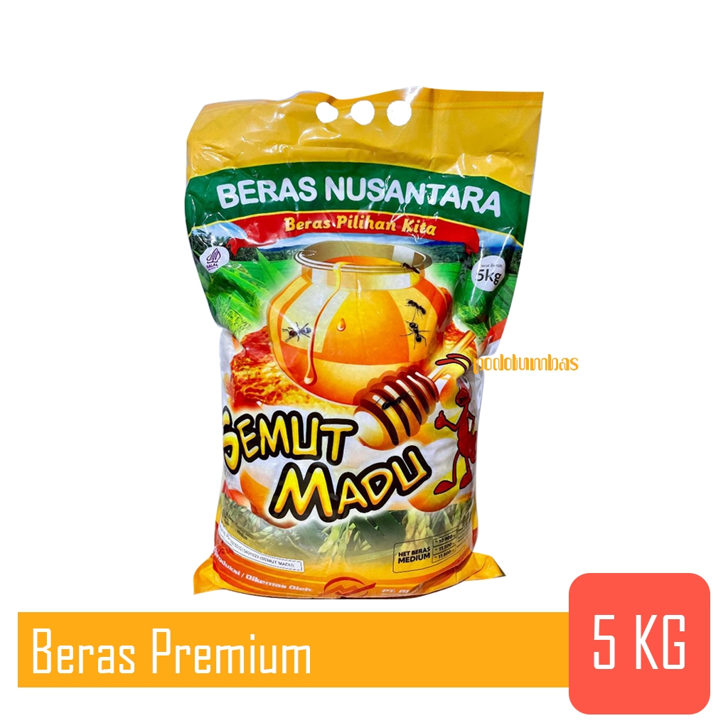 

BERAS SEMUT MADU 5 KG | BERAS MEDIUM | INSTANT