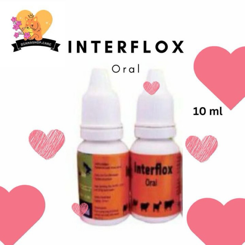 Interflox Oral - OBAT FLU PILEK KUCING KELINCI 10ml