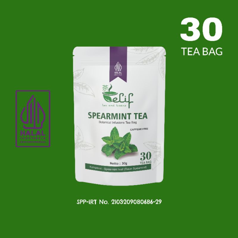 

AKEH ELIF TEA AND TISANE Spearmint Tea Teh Spearmint Untuk Jerawat Hormon PCOS Promil 30 Tea Bag