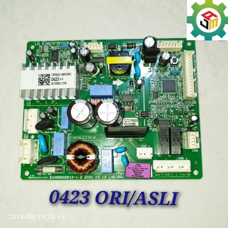 MODUL PCB KULKAS LG INVERTER EBR8223 0423 ROHS