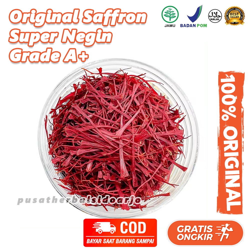 

Saffron Super Negin Iran Asli Premium 1 Gram Jaminan Mutu