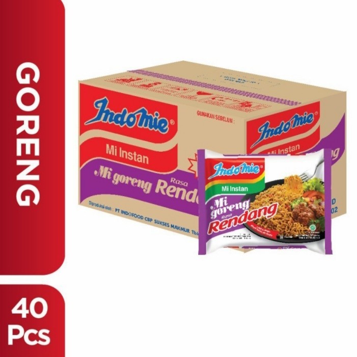 

1 Dus isi 40 Pcs - Indomie Mi Goreng Rendang 91 gr