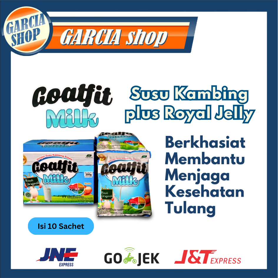 

Goatfit Cokelat Original Sachet 10 x 20 gr| Susu Kambing Etawa Goatfit Sachet untuk kesehatan tulang