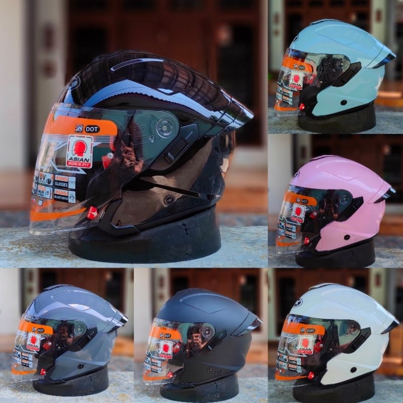 HELM INK TERRA 2 DOUBLE VISOR/ HELM HALF FACE INK ORIGINAL