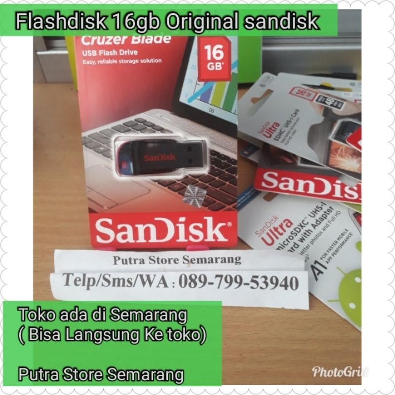 Flashdisk Sandisk 16gb Flashdisk 16gb original sandisk memory penyimpanan