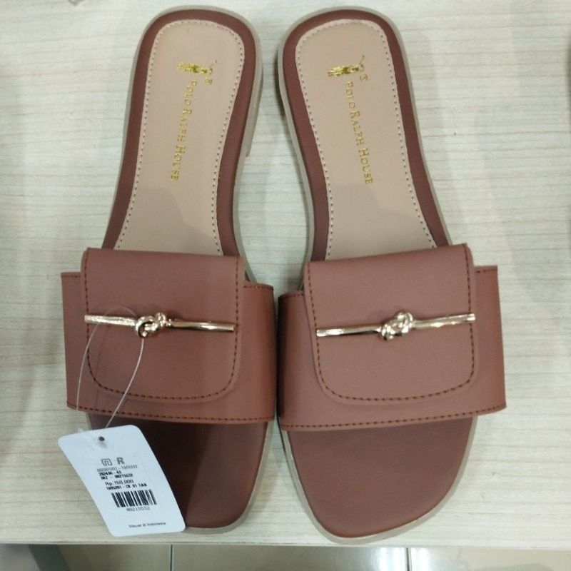 POLO RALPH HOUSE SANDAL WANITA ORIGINAL CK 01 TAN
