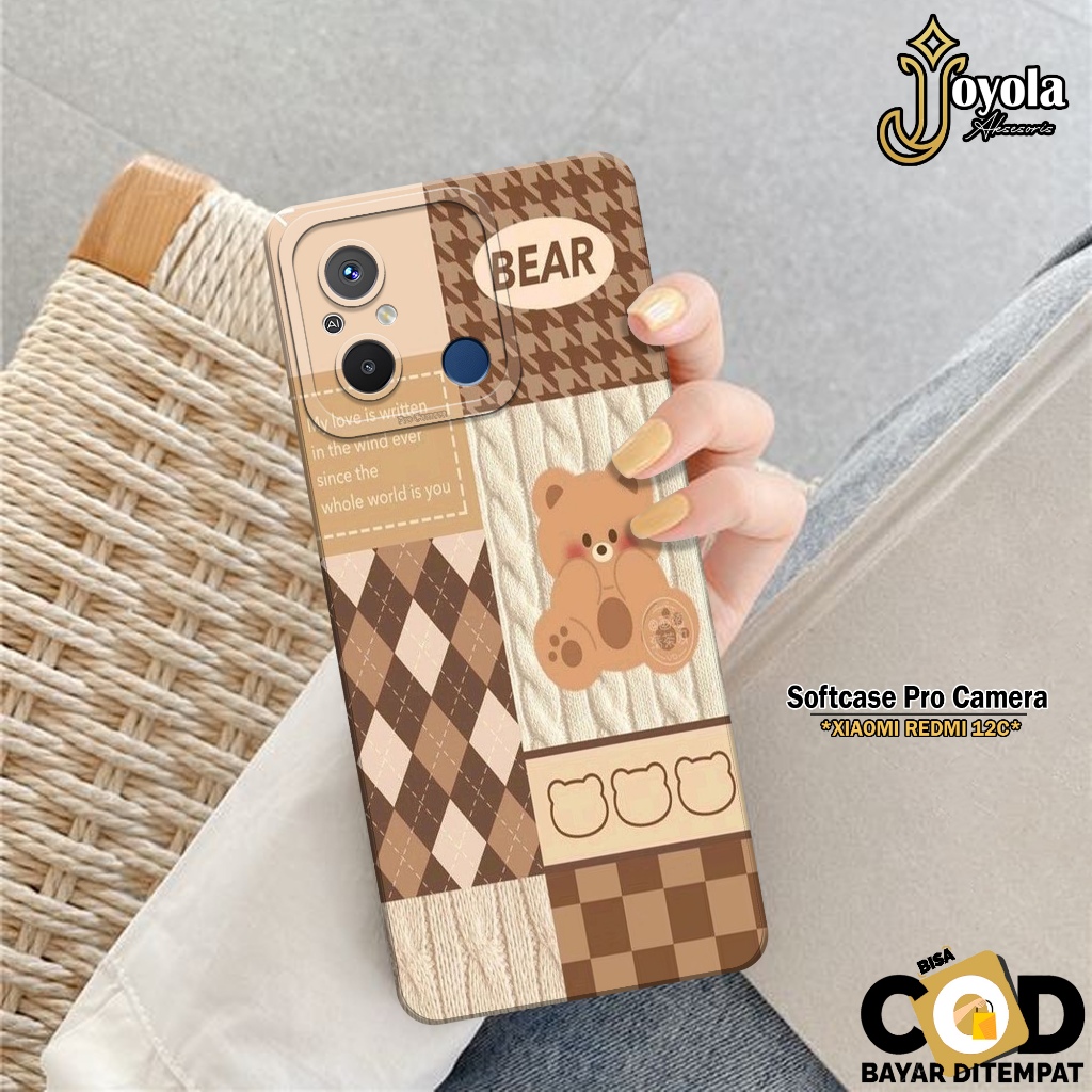 JOYOLA Case XIAOMI REDMI 12C - Fahion Case Kartun - Softcase XIAOMI REDMI 12C - Pro Camera - Casing 
