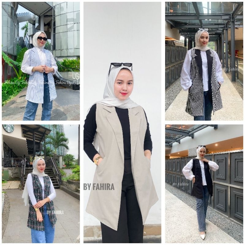 CARDIGAN/OUTER KUTUNG TANPA LENGAN