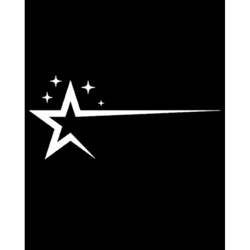 

Stiker bintang garis cutting sticker