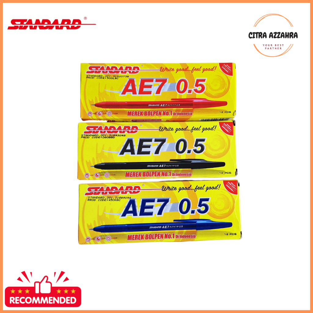 

Pen Pena Pulpen Bolpen Standard AE7/Balpoin Standar AE-7