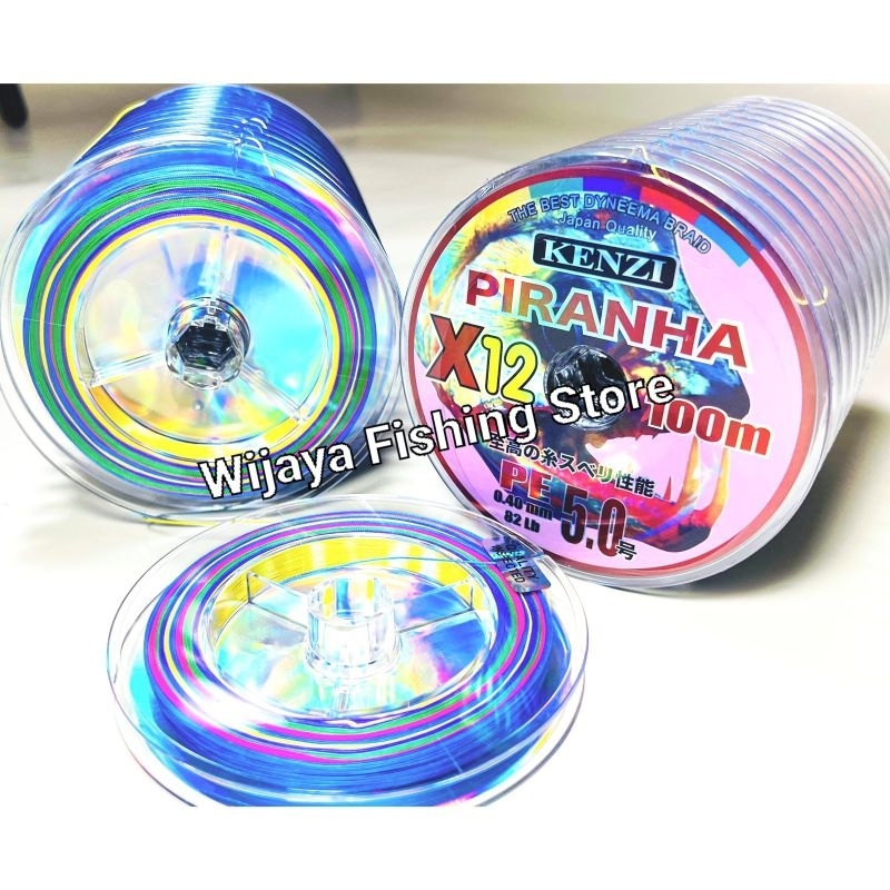 Senar Pancing PE Kenzi Piranha x12 100 meter connecting