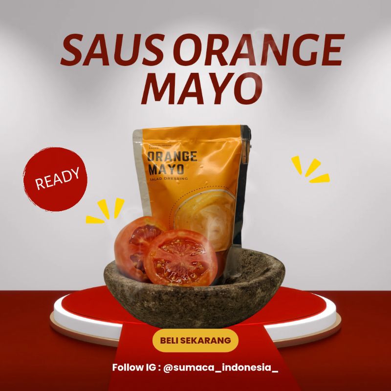 

SUMACA INDONESIA dressing sauce orange mayo saus mayo 250ml