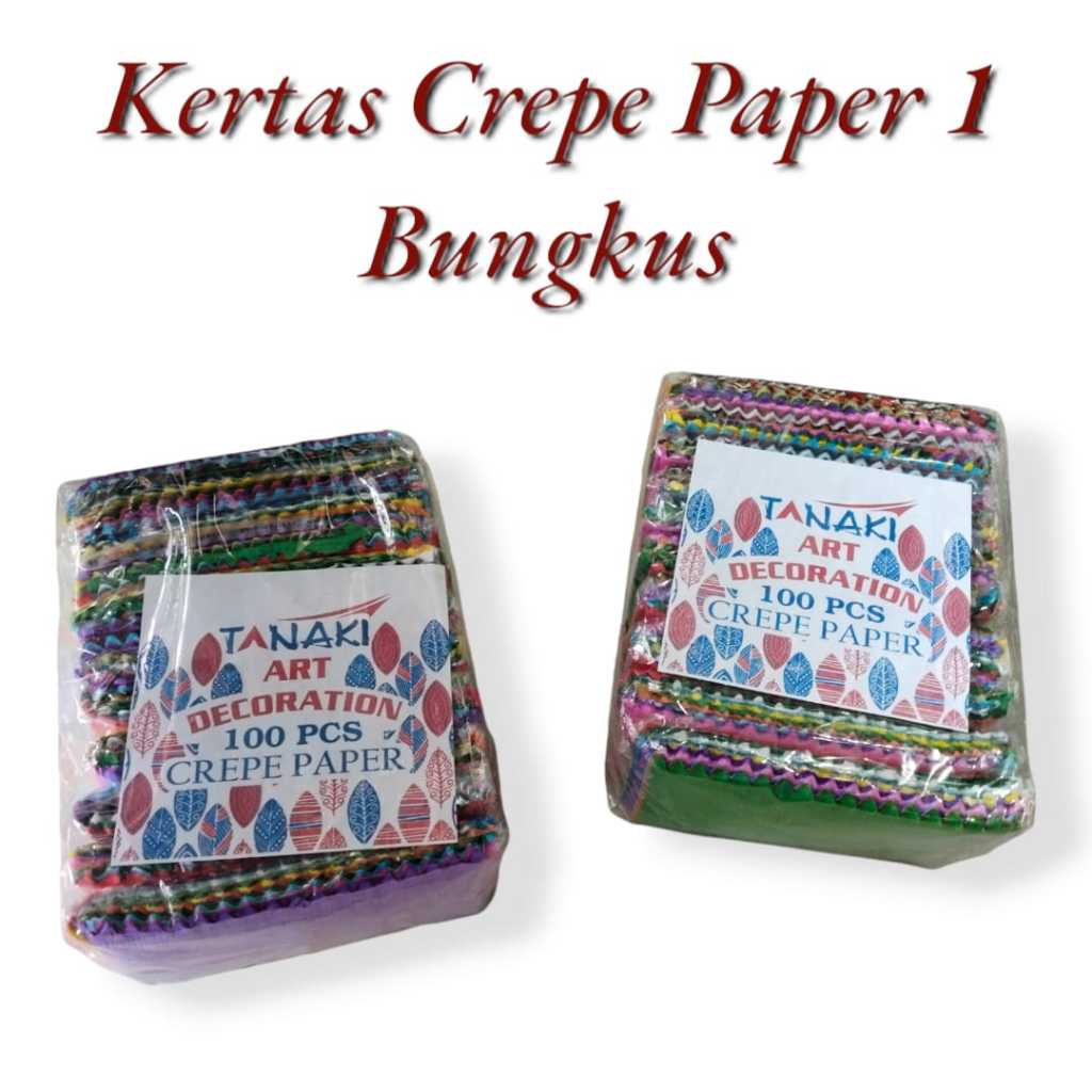 

AS888 - Kertas Crepe / Kertas Krep Warna Warni 10 Warna Ukuran Kecil Isi 1 Bungkus
