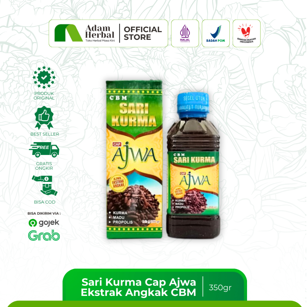 Sari Kurma Cap Ajwa Ekstrak Angkak CBM - Sari Kurma - Adam Herbal