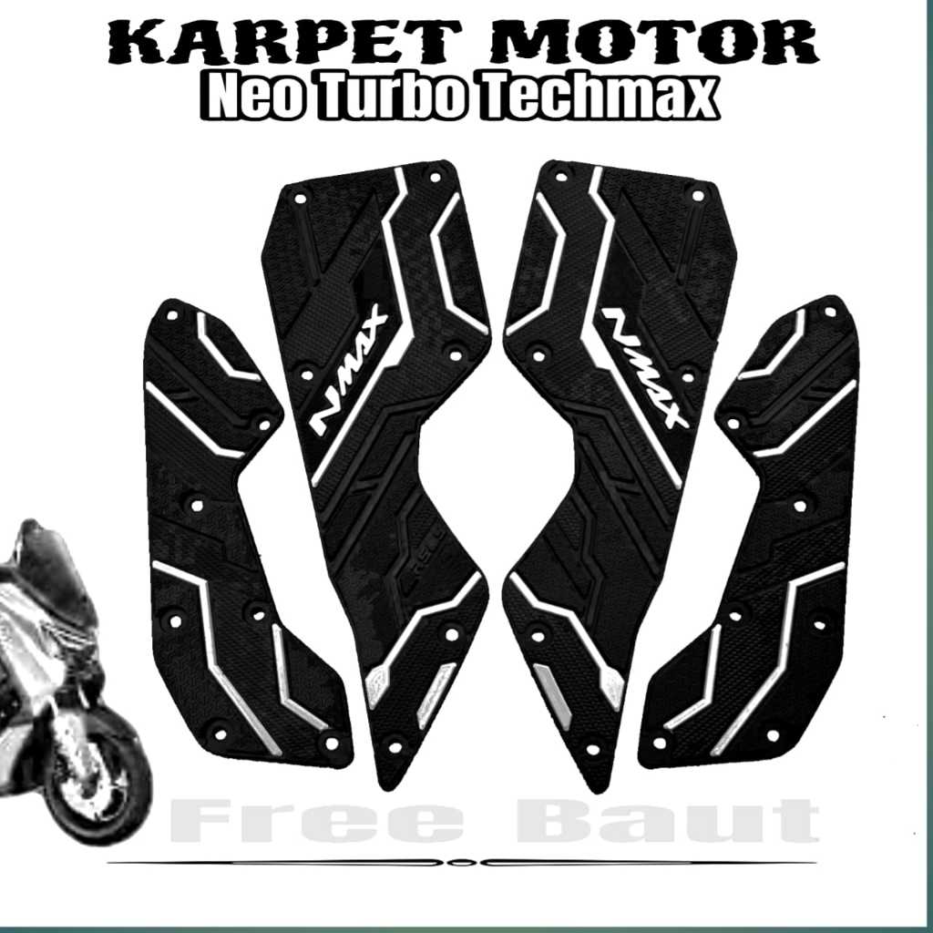 Aksesoris Motor Nmax Turbo Techmax Variasi Nmax Karpet Motor Nmax Motor Nmax Turbo Bahan Karet