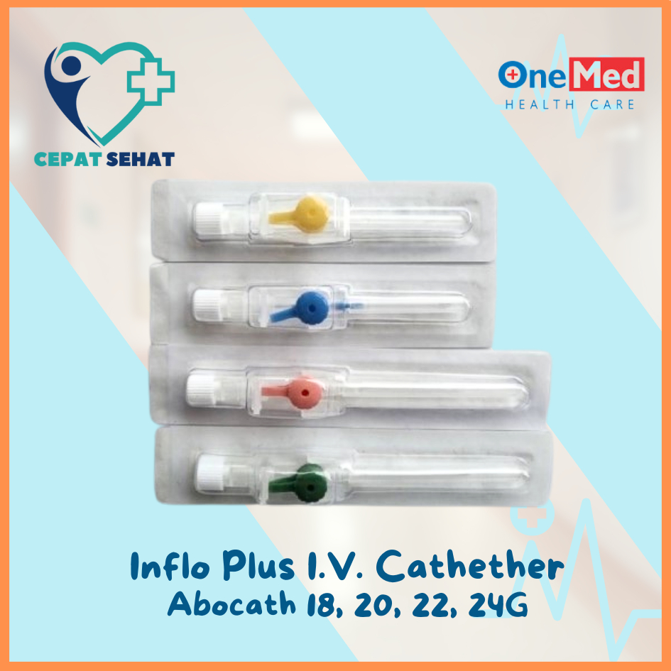 Inflo Plus I.V. Cathether OneMed / Abocath 18, 20, 22, 24G Pcs