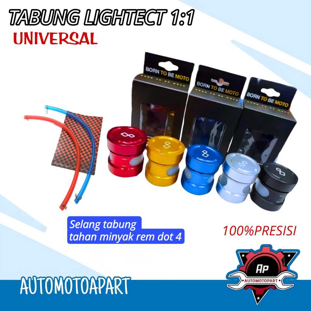 TABUNG MINYAK REM CNC TABUNG MINYAK REM LIGHTECT TABUNG MINYAK REM BREKET TABUNG MINYAK REM SELANG