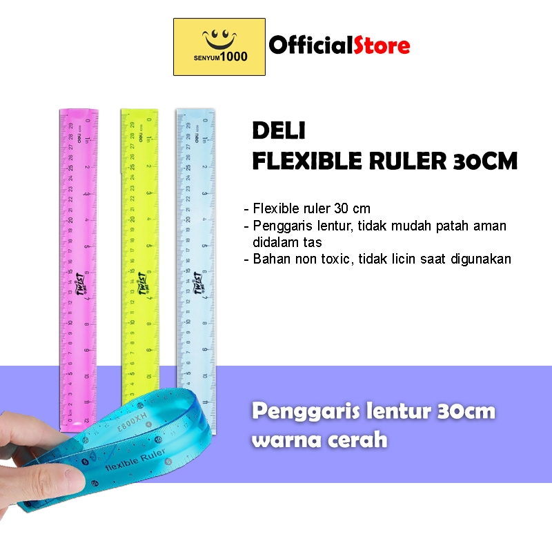 

Deli Penggaris Flexible Ruler 6209 30cm