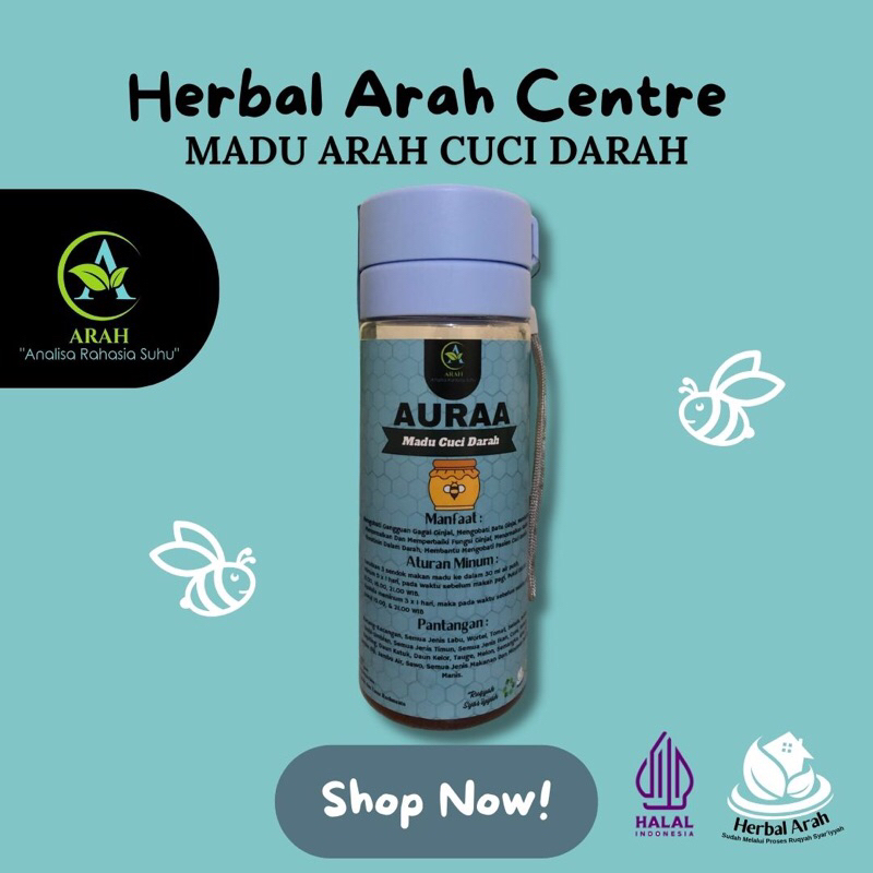 

AURAA MADU CUCI DARAH HERBAL ARAH ORIGINAL PRODUK