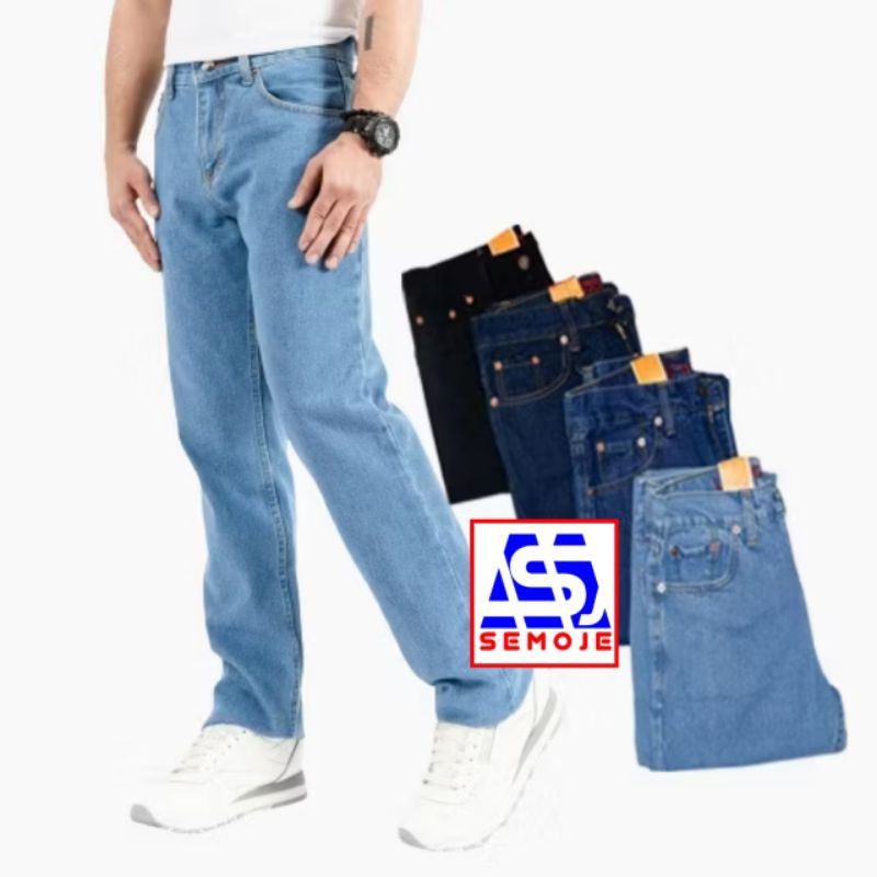 Celana jeans pria panjang standar, reguler, Slimfit, baca deskripsi ,barang baru BEKAS DISPLAY TOKO