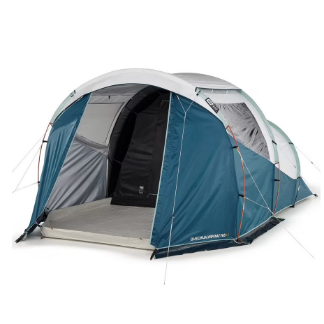 Decathlon Quechua Tenda Camping Arpenaz 4.1 Fresh & Black 4 Orang - 1 Ruang Tidur