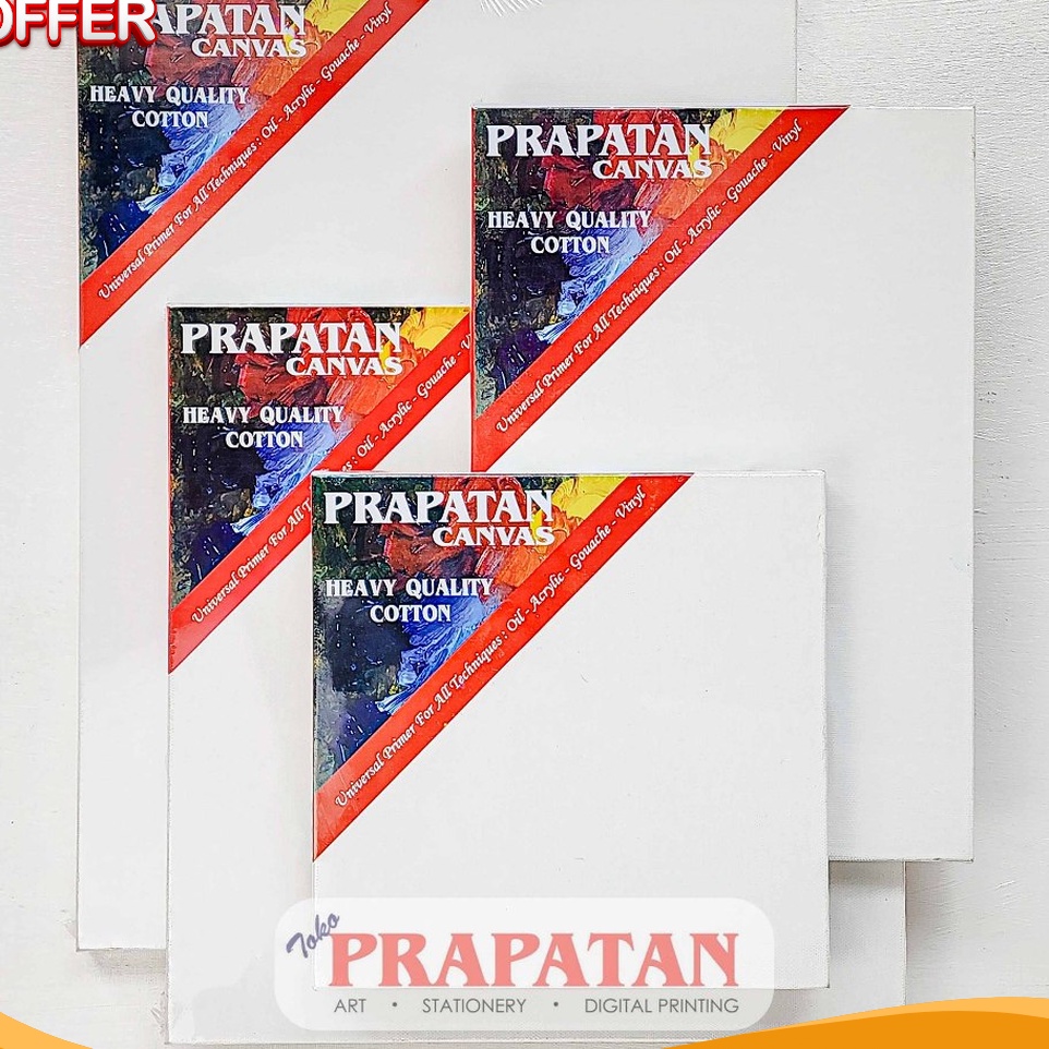 

HARI PENUH PROMO Kanvas lukis prapatan spanram 2x3cm