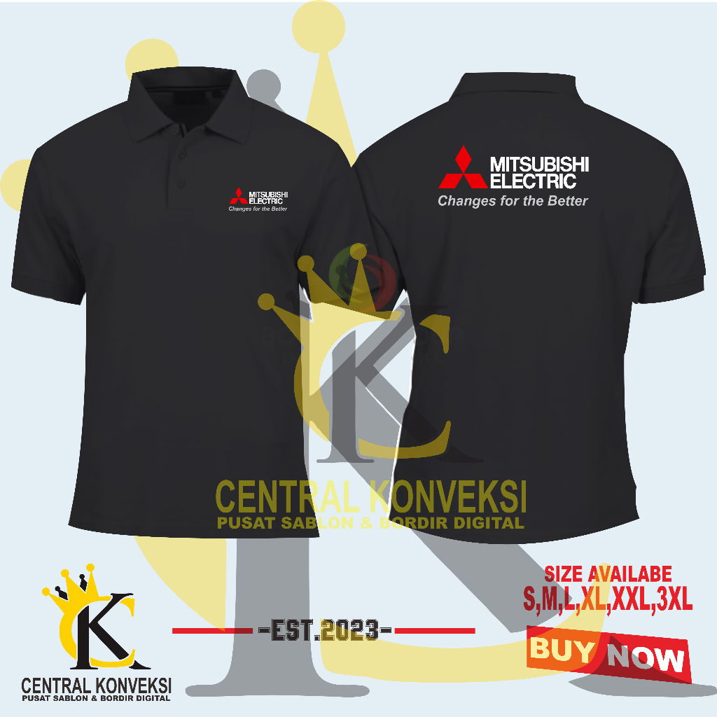 POLOSHIRT KAOS KERAH MITSUBISHI ELECTRIC CHANGES FOR THE BETTER