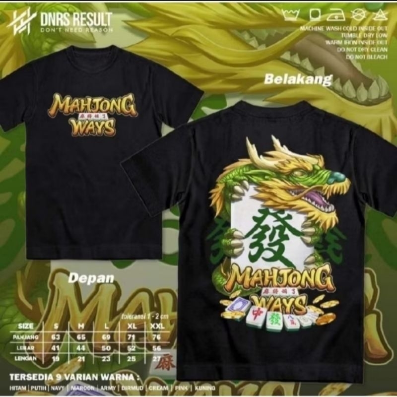 Kaos Z1 Mahjong Ways 2 Pg Soft | Baju Distro Mahjong Zeus Pragmatic Paly ~ FREE STIKER