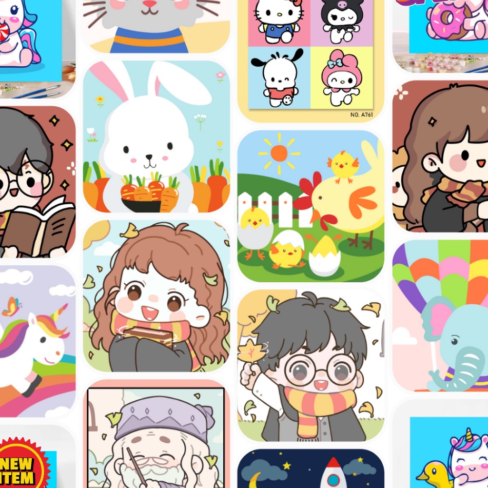 

MODERN Kuinsa Gallery Set Kanvas Lukis 2 x 3cm 8 Cat Akrilik 2 Kuas Brush Mixing Palette Perlengkapan Melukis Mewarnai