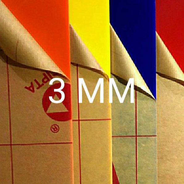 

Diskon Acrylic akrilik lembaran 3mm warna ukuran A 4 21x3cm D54