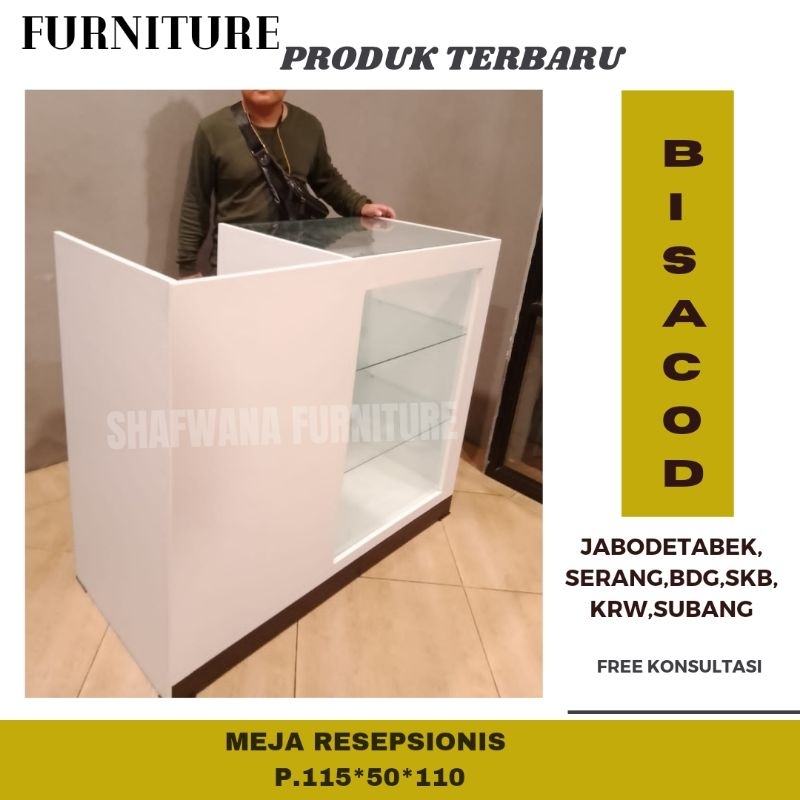MEJA KASIR ETALASE MEJA KACA MEJA DISPLAY MEJA TOKO MEJA WARUNG MEJA COUNTER BEST SELLER