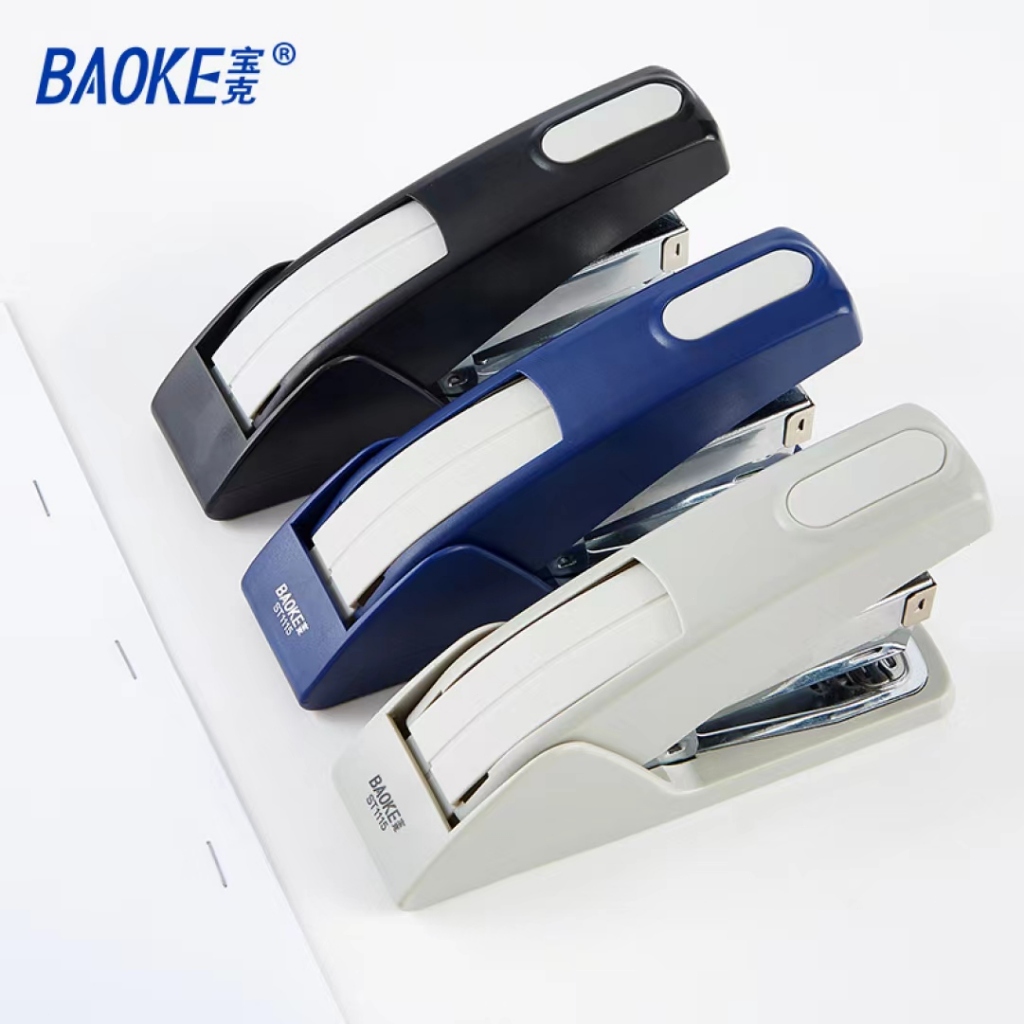 

BAOKE Stapler Pencabut isi Staples desain ergonomis untuk penggunaan yang nyaman 25 lembar ST1115