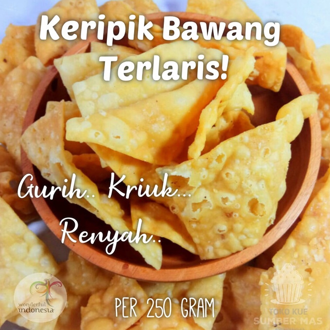 

READYV KERIPIK BAWANG SPESIAL 5gr CAMILAN KILOAN Berkualitas