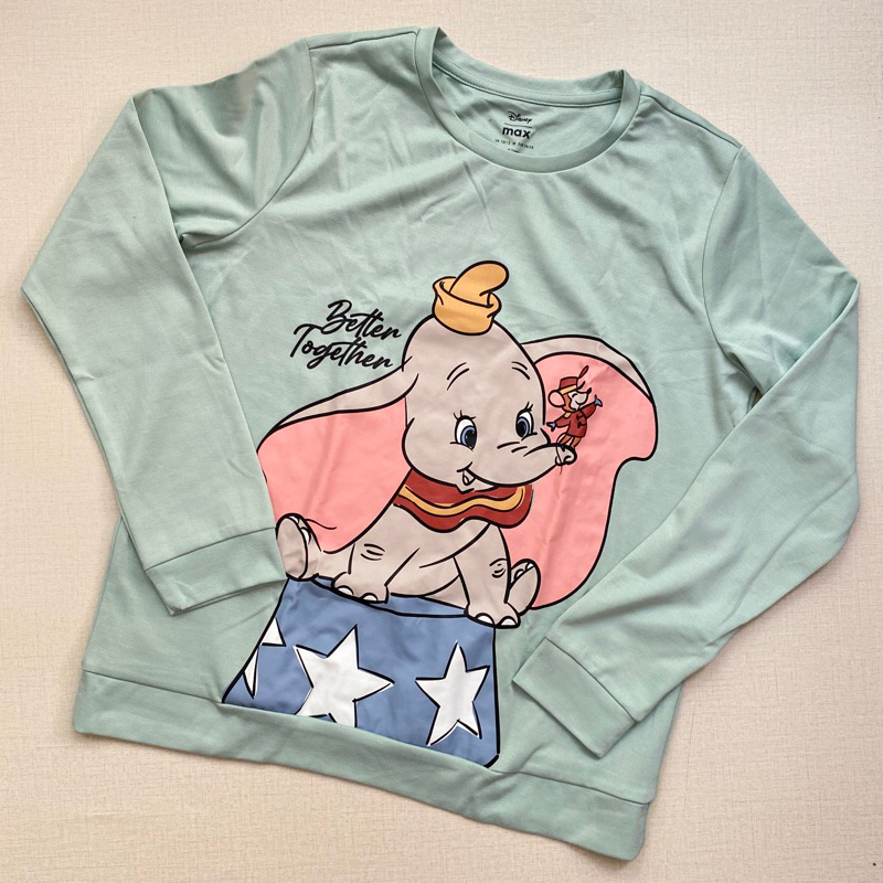 Sweatshirt Sweater Kaos Lengan Panjang Dumbo Disney
