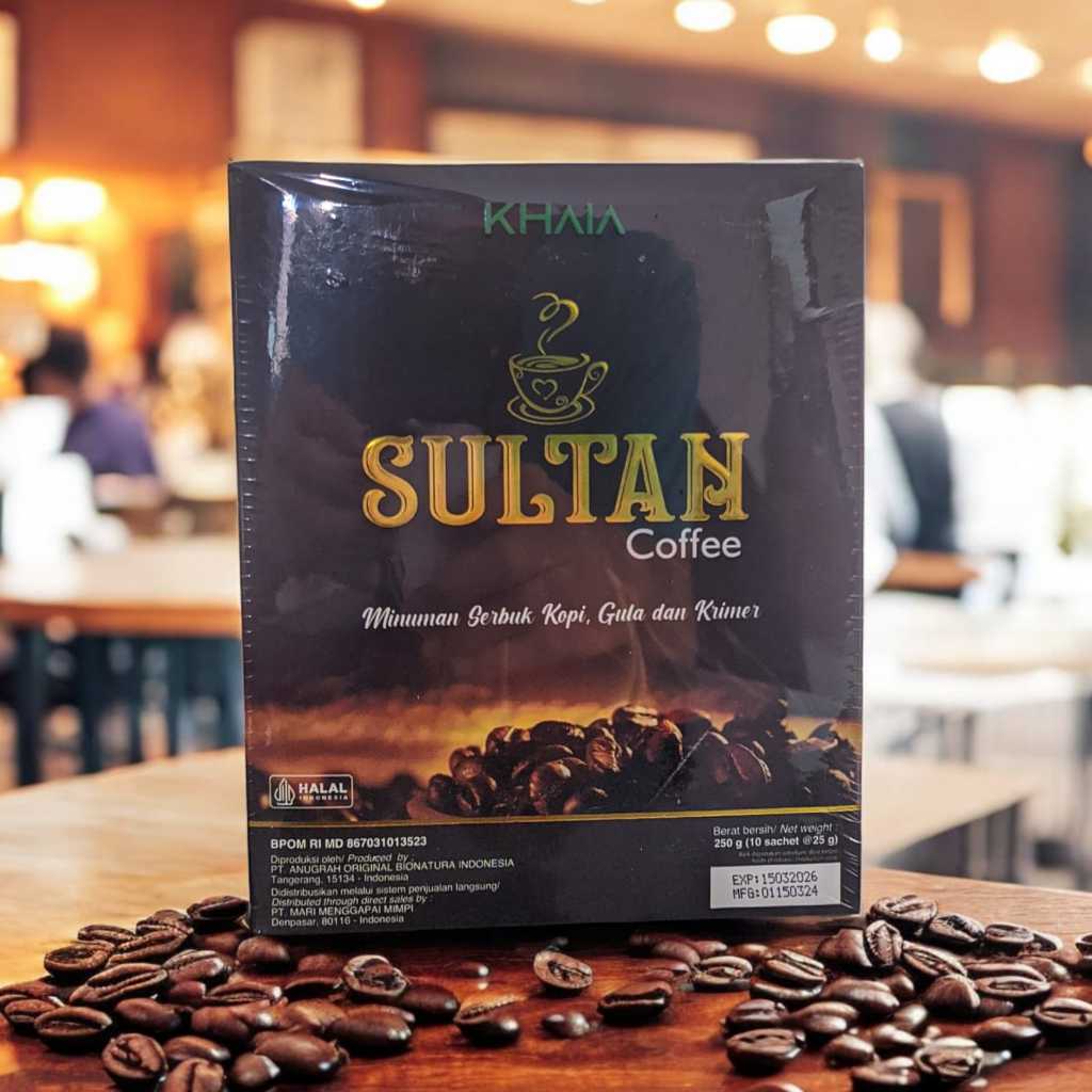 

Kopi Sultan / Sultan Coffee Stamina Pria By Khaia Original Bpom 1 Box 10 Sachet