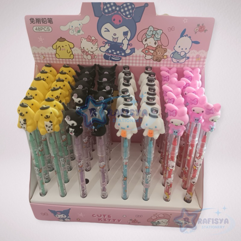 

[1 pcs] pensil Sanrio/Pensil lantu/pensil bensia/pensil cabut lucu/pensil bongkar pasang /alat tulis/souvenir ulang tahun murah