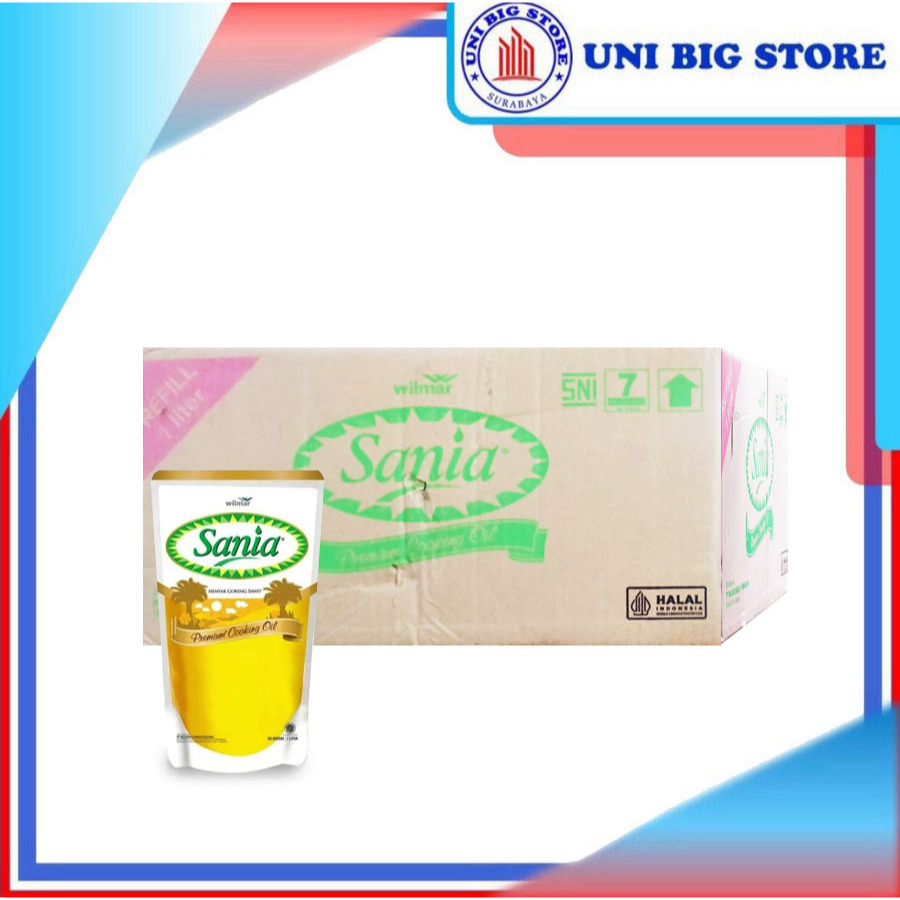 

Minyak Goreng Sania 1 liter x 12 pcs DUS Refill Pouch