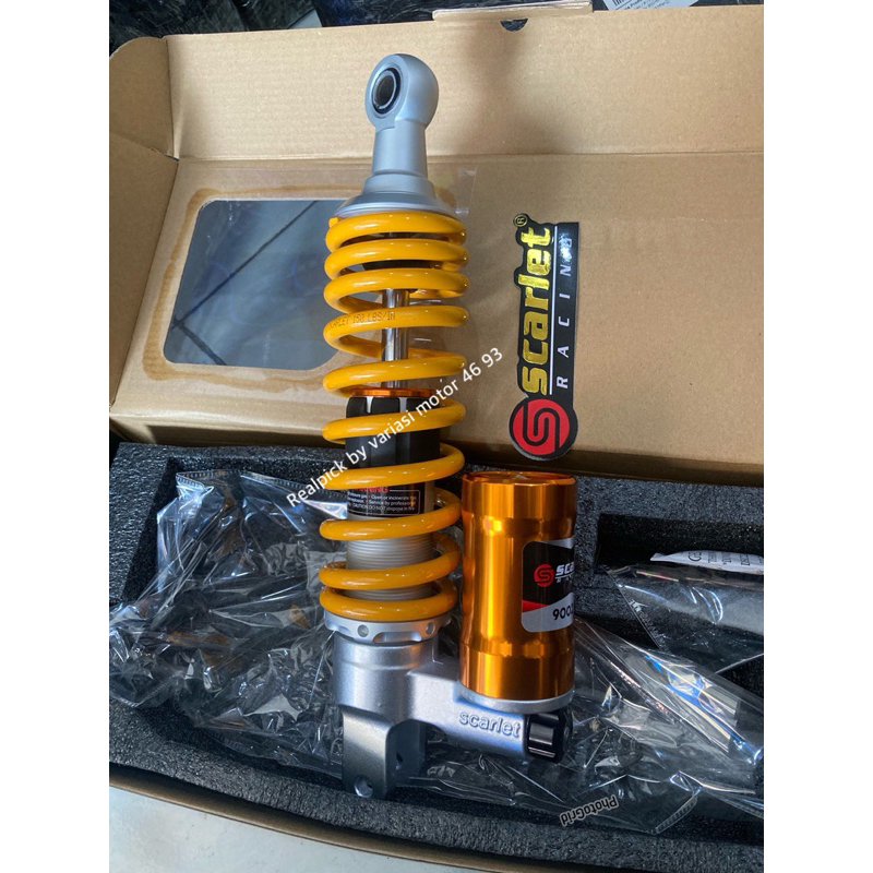 shock scarlet tabung bawah fazzio mio beat scoopy vario 150 vario 125 original scarlet shock tabung 