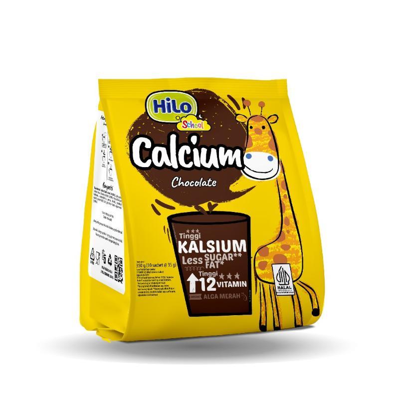 

HiLo School Cokelat Bag Susu Tinggi Kalsium 10 x 35 g