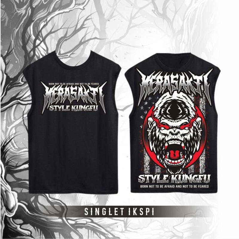 Singlet IKSPI Kera Sakti Style Kungfu Bahan Nyaman dipakai By Ikspi Merch