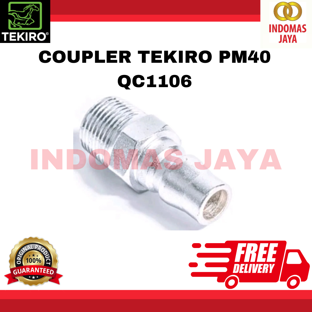 TEKIRO AIR QUICK COUPLER PLUG 40 PM Tachi Quick Coupler Plug 40 PM / Sambungan Selang Kompresor PM40