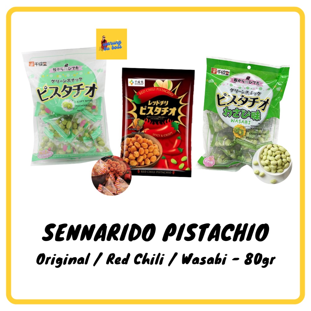 

NEWV Sennarido Pistachio Sennarido Green Snack Pistachio Wasabi Japan Pistachios Berkualitas