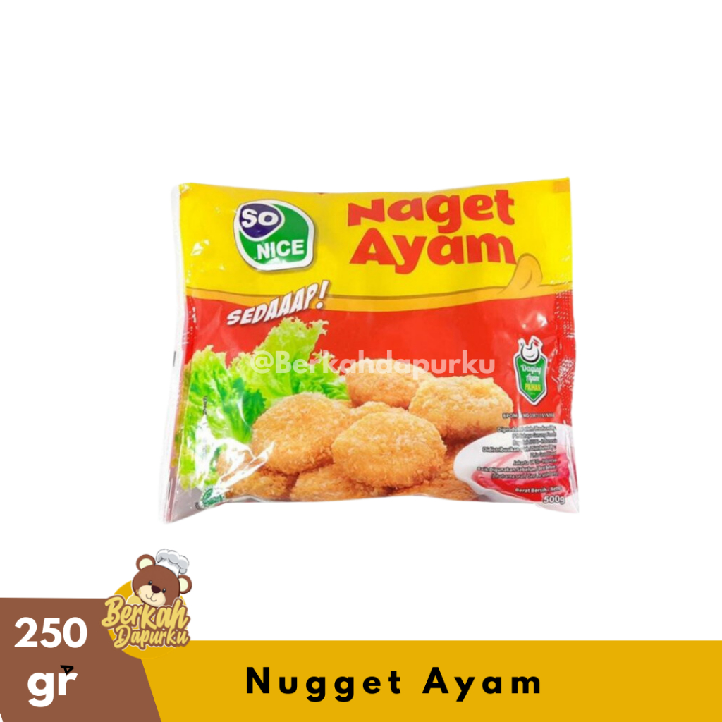 

So Nice Naget Nugget Ayam 250g So Nice By So Good Distributor Frozen Food Bogor