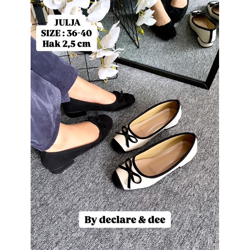 Declare&Dee Julja Pita Sepatu Wanita Kuliah Kerja Pancus Pansus