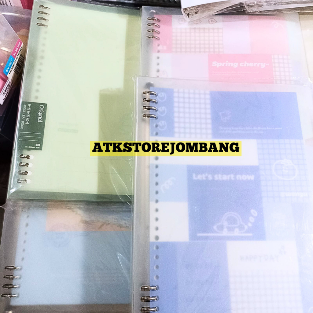 

Map Binder Motif Ring Besi 8 Series B5 - Binder Transparan Loose Leaf - Binder Note B5 - ATJ